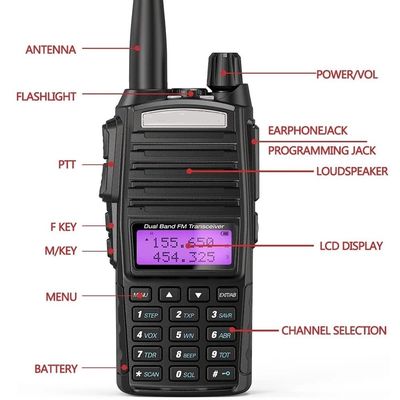 Дальний диапазон Zello Walkie Talkie BF-8201 Uhf Радиопередатчик для профессионального похода