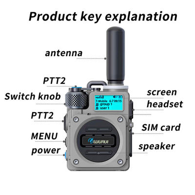 5000 км диапазона разговора ручной 4G POC Walkie Talkie для неограниченной связи