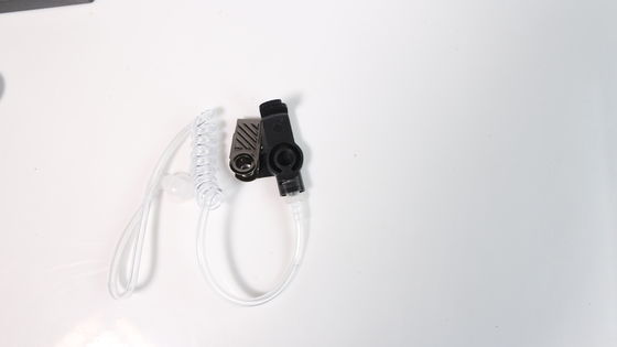 Черный микрофон Звукоотключающие наушники для 3,5 мм соединителей Walkie Talkie Headset