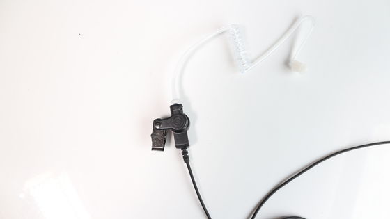 Черный микрофон Звукоотключающие наушники для 3,5 мм соединителей Walkie Talkie Headset