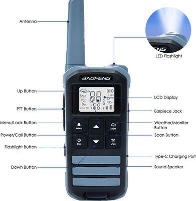 BF FR-22A 2W Walkie Talkie дальнего радиуса действия для пешеходных интеркомов для наружной связи