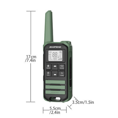 BF FR-22A 2W Walkie Talkie дальнего радиуса действия для пешеходных интеркомов для наружной связи