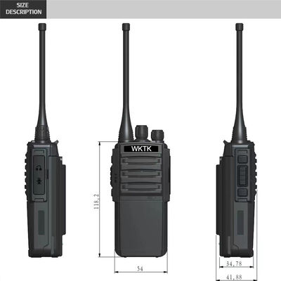 Переносное VHF UHF двустороннее радио 3W выходная мощность идеально подходит для гостиничных ресторанов интеркомов