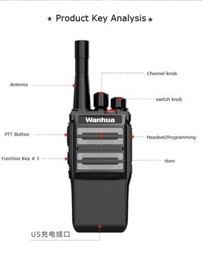 Оригинальное портативное радио с частотой 5 Ватт VHF UHF и интерфонами большой дальности