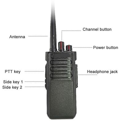 Модное ручное радио-уолки-таки VHF UHF аналоговые интеркомы 10 Вт Уолки-таки IPX7