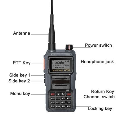 199 каналов Хранилище UHF/VHF портативный прослушиватель, цифровой интерком оригинальный UHF Vhf