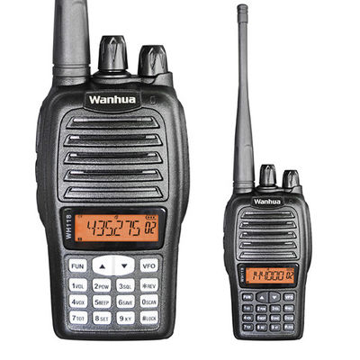 Wanhua WH118 Ручное радио Walkie Talkie 2W Выходная мощность Двухдиапазонный UHF VHF Дальний диапазон