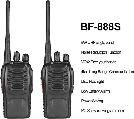 DMR Профессиональное радио BF-888S UHF Двухдиапазонный портативный двусторонний ручной прослушиватель