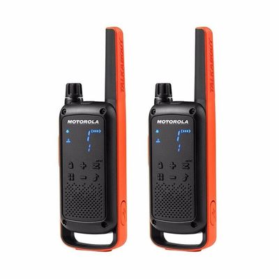 T82 GMRS Радио Мини Валки Токи 20 каналов 1-10 км Диапазон Оранжевый ручной фонарик