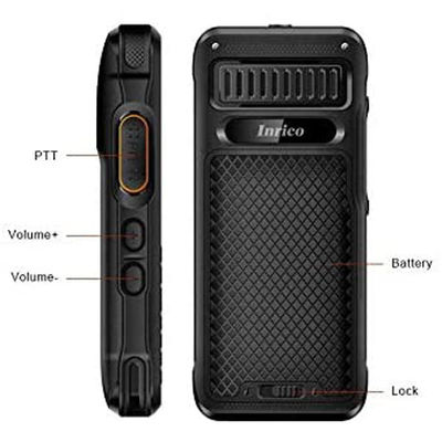 Сеть 4G Двухстороннее радио Zello T310 Прочный 4G Poc Мобильный телефон с 2,4 дюймовой маленькой клавиатурой