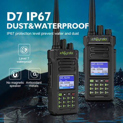 GPS IP67 Digital Walkie Talkie для связи с передатчиком VHF UHF 150*64*40 мм