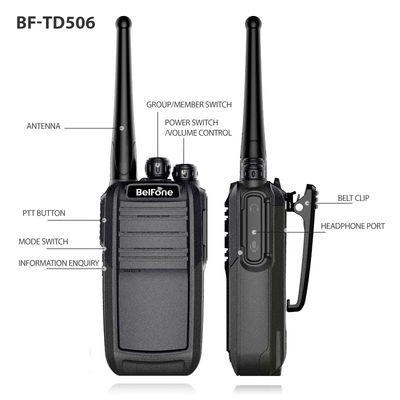 Belfone DMO Pseudo Trunk VHF/UHF Walkie Talkie BF-TD506 128 Канал хранения и двойные режимы