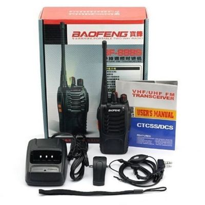 Оригинальный Baofeng BF 888S Walkie Talkie частотный диапазон 400-470Hz с держателем зарядки