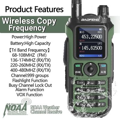 Дальний диапазон Baofeng UV-21 Pro Walkie Talkie с 999 CHS интеркомом и двойной частотой