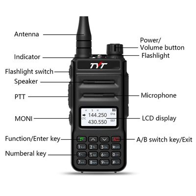 TYT TH-UV88 VHF 136-174MHz UHF 400-480MHz Walkie Talkie 5W Scrambler VOX FM передатчик