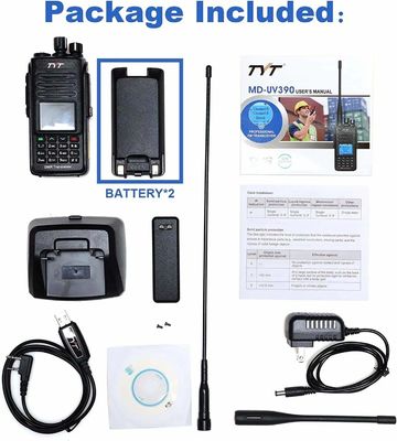 Шам Уоки Токи Tyt MD-UV390 Двойная полоса VHF UHF Dmr Радио водонепроницаемость Пылестой IP67 201g