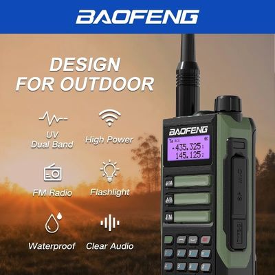 2024 BaoFeng UV-16 PRO высокомощный TYPE-C Walkie Talkie с черным цветом и выходом 5 Вт
