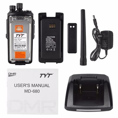 2200mAh Black Digital Portable Walkie-Talkie MD-680 для VHF UHF Тип частоты прямой