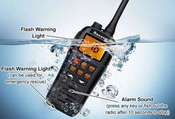 Последние RS-37m IP67 водонепроницаемый 5W VHF 2 Way Long Range Walkie Talkie Морское радио
