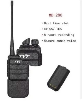 5 Вт Tyt MD-280 Dmr Walkie Talkie с приемником и передатчиком с функцией Superhet в 2024 году
