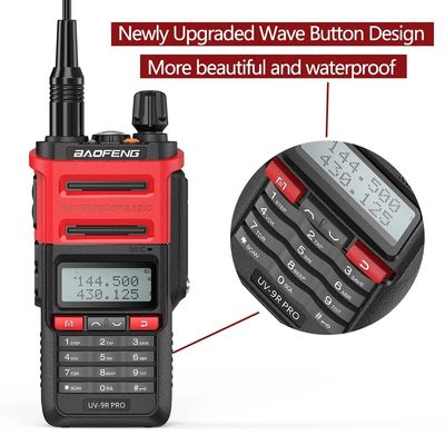 128 каналов Baofeng UV-9r PRO IP68 Walkie Talkie для связи на большие расстояния в 2024 году