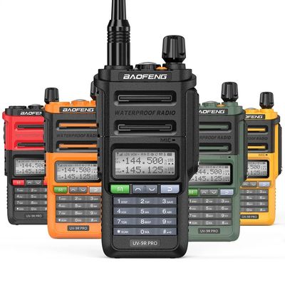 128 каналов Baofeng UV-9r PRO IP68 Walkie Talkie для связи на большие расстояния в 2024 году