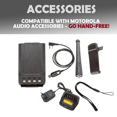 Black Belfone Bf-Td515 VHF UHF Радио дальность 5W портативный беспроводный 2 Way коммерческий