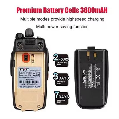TH-UV8000e Ham Walkie Talkie с дальностью 10 км и диапазоном частот VHF 136-174