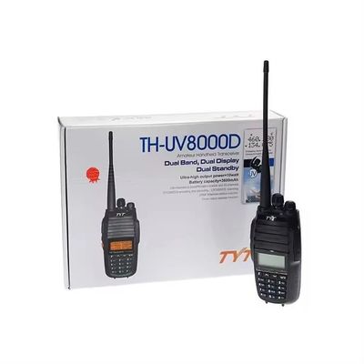 TH-UV8000e Ham Walkie Talkie с дальностью 10 км и диапазоном частот VHF 136-174