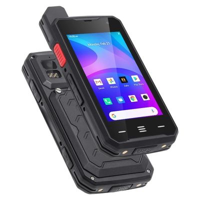 Черный Uniwa F101 4 дюймовый сенсорный экран Zello IP65 водонепроницаемое Poc Radio 4G Android Walkie Talkie с NFC и кнопкой Sos В 2024 году