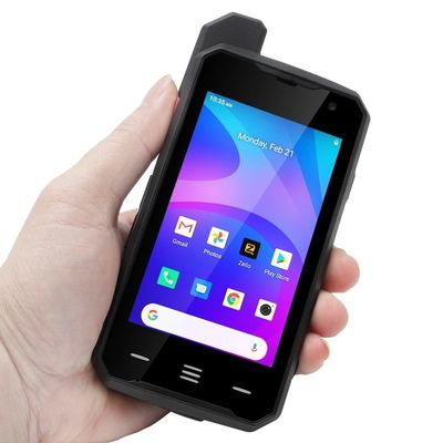 Черный Uniwa F101 4 дюймовый сенсорный экран Zello IP65 водонепроницаемое Poc Radio 4G Android Walkie Talkie с NFC и кнопкой Sos В 2024 году