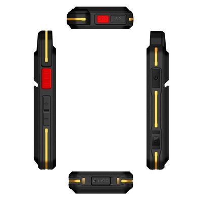 Черный Uniwa F101 4 дюймовый сенсорный экран Zello IP65 водонепроницаемое Poc Radio 4G Android Walkie Talkie с NFC и кнопкой Sos В 2024 году