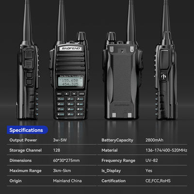 Baofeng UV82 VHF UHF портативное радио для Пакистана PTT 5 км дальнее сообщение