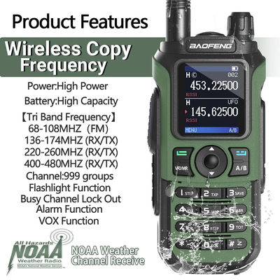 Длинный диапазон УФ-21 Pro V2 Dual Band Walkie Talkie с аккумулятором большой емкости 2600MAH
