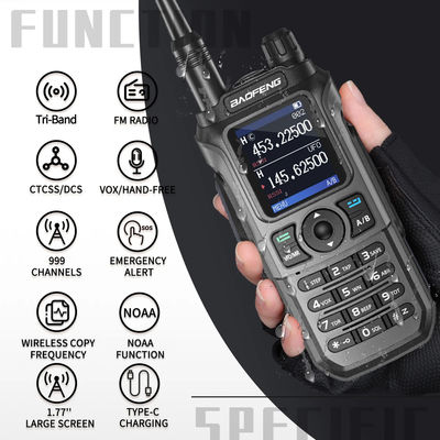 Длинный диапазон УФ-21 Pro V2 Dual Band Walkie Talkie с аккумулятором большой емкости 2600MAH