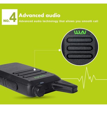 WLN KD-C1 2W/0.5W UHF Mini Walkie Talkie Ручной приемопередатчик 400-480MHZ Белый в нужде