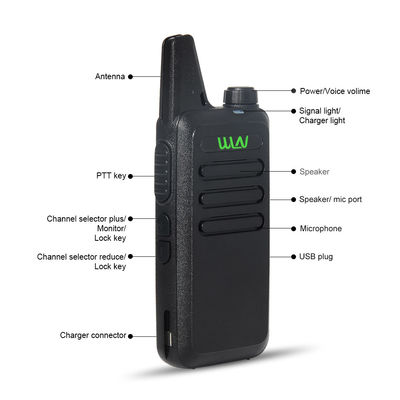 WLN KD-C1 2W/0.5W UHF Mini Walkie Talkie Ручной приемопередатчик 400-480MHZ Белый в нужде