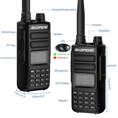 DP1400 5W Новейший Dual Band Talkie Walkie с функцией VOX и цифровыми моделями Th-15s