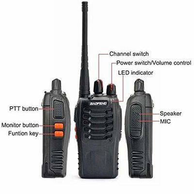 50Ω Импеданс антенны Baofeng BF-888s Пары BF-888s Уф Радио ручной прослушиватель