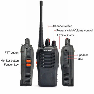 BF888S Двухстороннее радио 5W Выходная мощность 400-470MHZ Частота и стиль портативного терминала