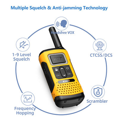 Ручной UHF KSUN GZ32 PMR FRS Лицензия Бесплатное двустороннее радио с функцией декодирования клона