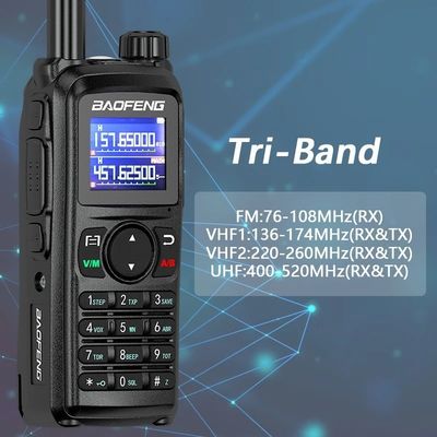 1-10 км диапазон разговора Баофэн УФ-28L 10 Вт Трехдиапазонный интерком USB-C зарядка портативное радио CB