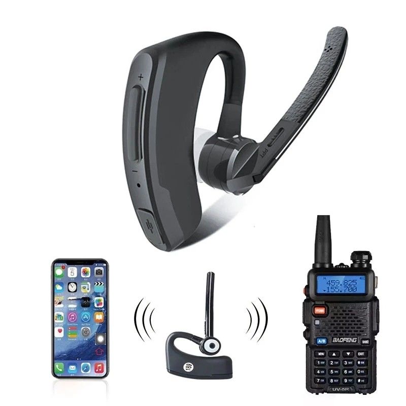 PTT Mic Headset для BAOFENG Walkie Talkie Noise Cancelling и других беспроводных наушников