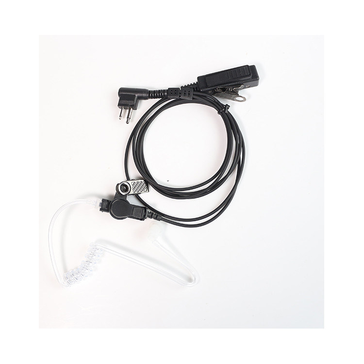 Черный микрофон Звукоотключающие наушники для 3,5 мм соединителей Walkie Talkie Headset