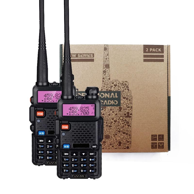 CE FCC RoHs Сертифицированный портативный Bf UV-5R Двухдиапазонный радио VHF UHF для ресторанов