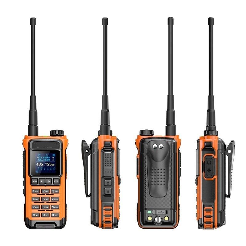 VHF 136-174 МГц Передатчик IC-U86 UHF 400-470 МГц Двухстороннее радио-воки-токи Черный