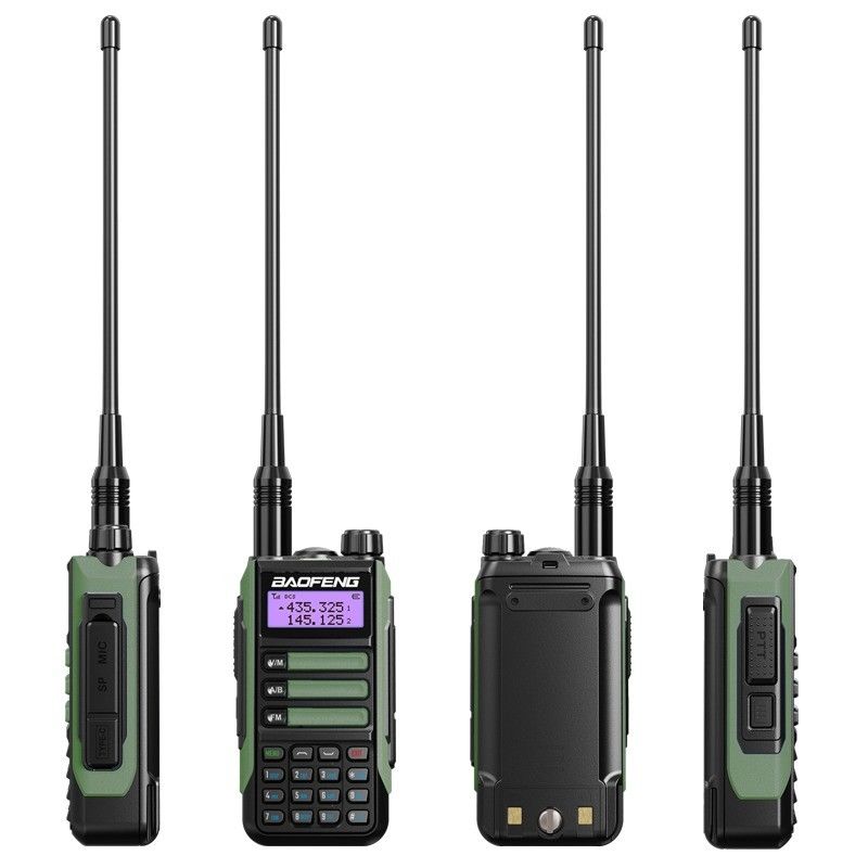2024 BaoFeng UV-16 PRO высокомощный TYPE-C Walkie Talkie с черным цветом и выходом 5 Вт