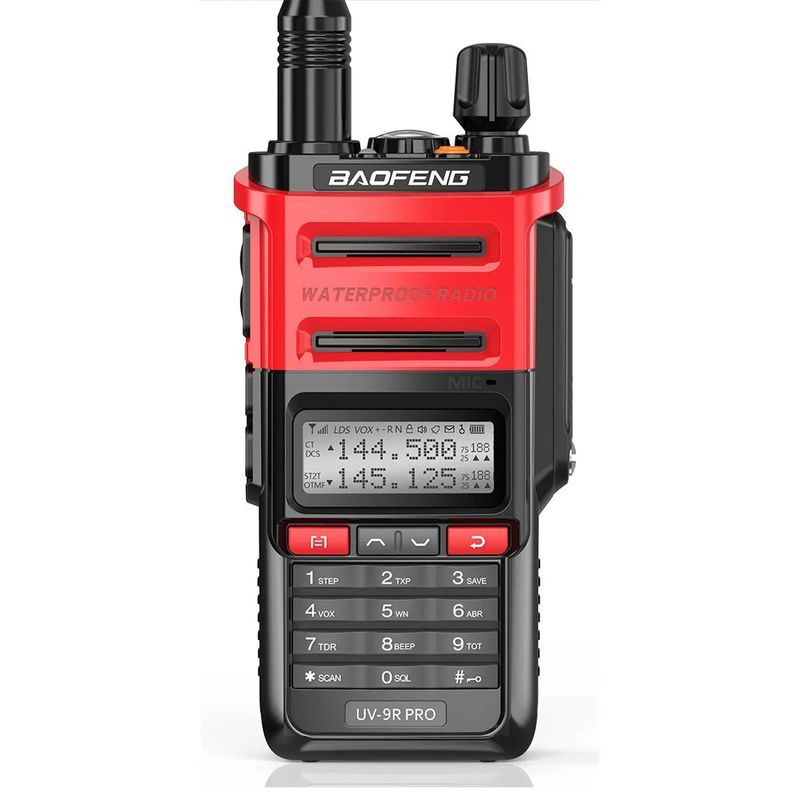 128 каналов Baofeng UV-9r PRO IP68 Walkie Talkie для связи на большие расстояния в 2024 году