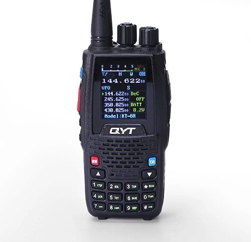 Продукция Walkie Talkie Qyt Kt-8r стиль Длинный диапазон цветной экран Quad Band ручной