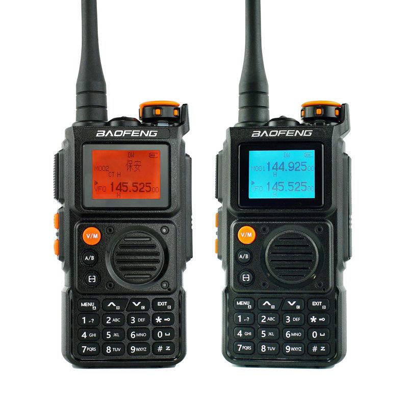 Длинный диапазон полного диапазона UV-K6 Type-C зарядное радиопередача с стандартным аккумулятором 1400 МАХ